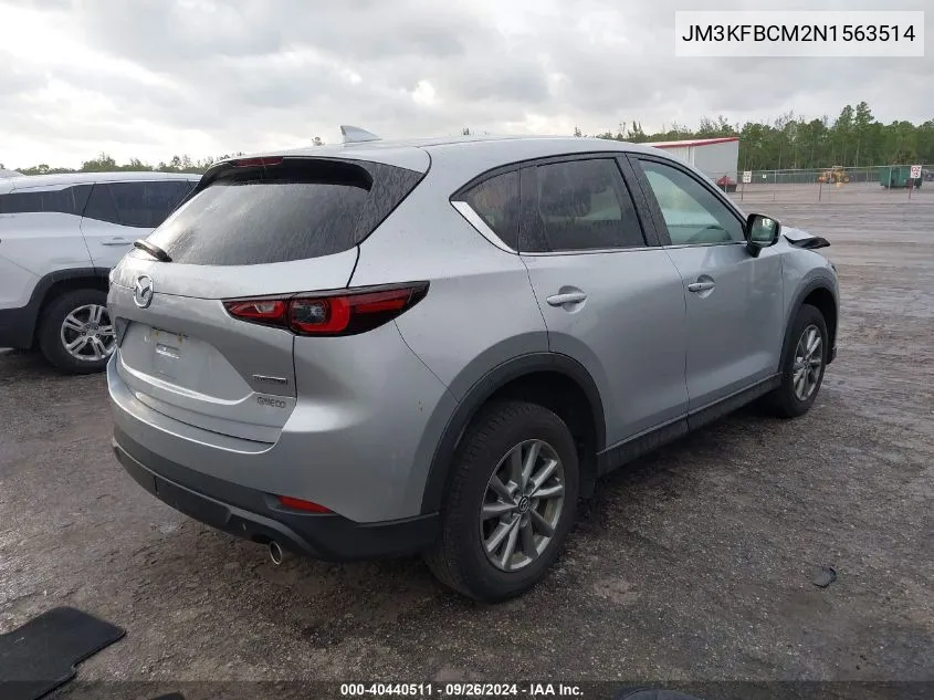 2022 Mazda Cx-5 Preferred VIN: JM3KFBCM2N1563514 Lot: 40440511