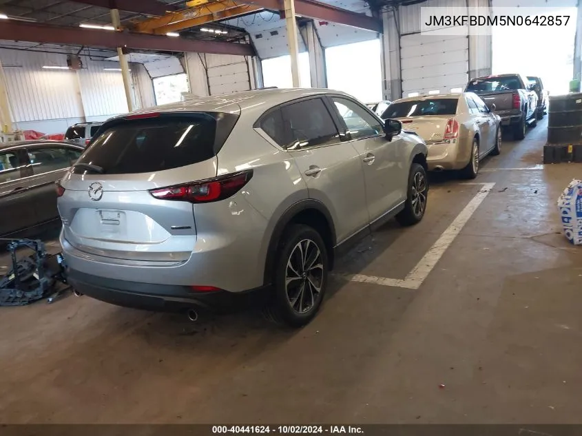 2022 Mazda Cx-5 2.5 S Premium VIN: JM3KFBDM5N0642857 Lot: 40441624