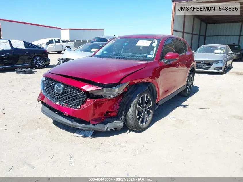 2022 Mazda Cx-5 2.5 S Premium Plus VIN: JM3KFBEM0N1548636 Lot: 40445004