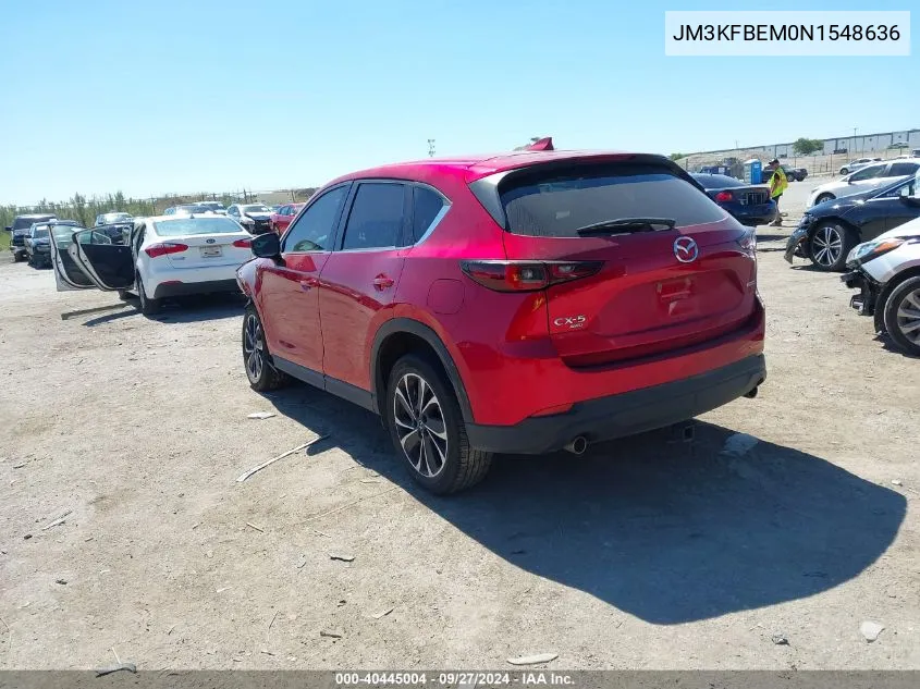 2022 Mazda Cx-5 2.5 S Premium Plus VIN: JM3KFBEM0N1548636 Lot: 40445004