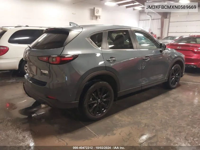 2022 Mazda Cx-5 2.5 S Carbon Edition VIN: JM3KFBCMXN0589669 Lot: 40472312