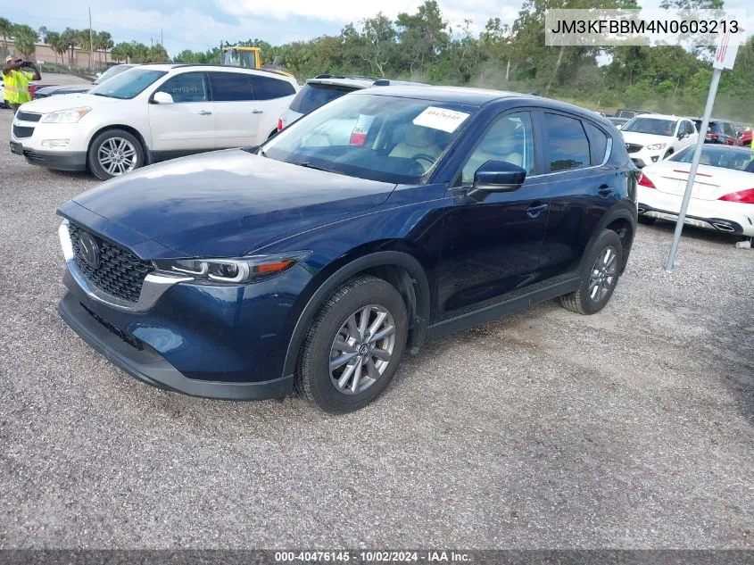 2022 Mazda Cx-5 2.5 S Select VIN: JM3KFBBM4N0603213 Lot: 40476145