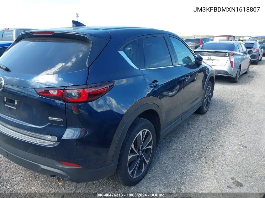 2022 Mazda Cx-5 2.5 S Premium VIN: JM3KFBDMXN1618807 Lot: 40476313