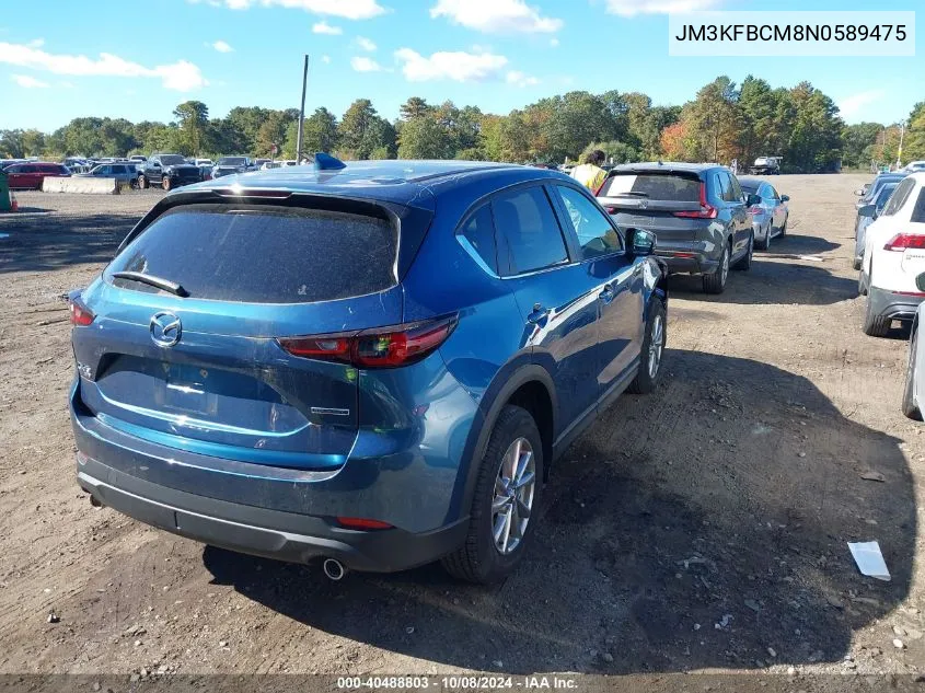 2022 Mazda Cx-5 Preferred VIN: JM3KFBCM8N0589475 Lot: 40488803