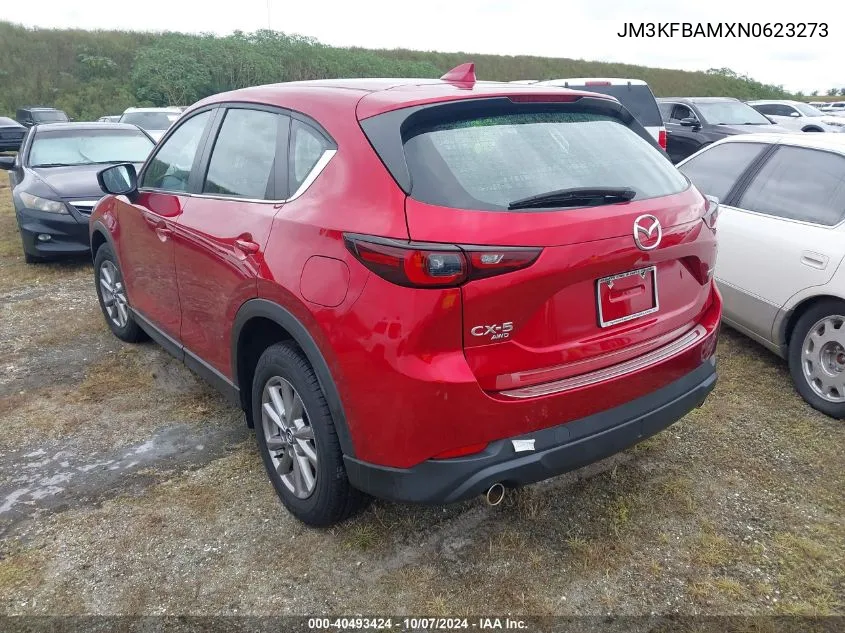 2022 Mazda Cx-5 VIN: JM3KFBAMXN0623273 Lot: 40493424