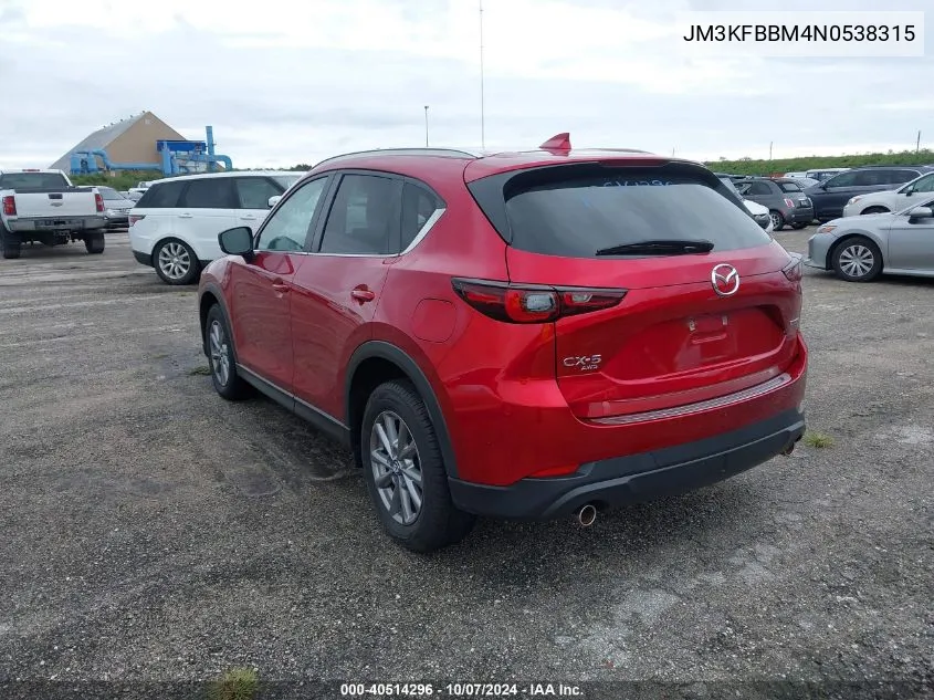 JM3KFBBM4N0538315 2022 Mazda Cx-5 2.5 S Select