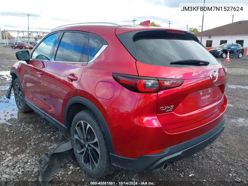 2022 Mazda Cx-5 2.5 S Premium VIN: JM3KFBDM7N1527624 Lot: 40581881