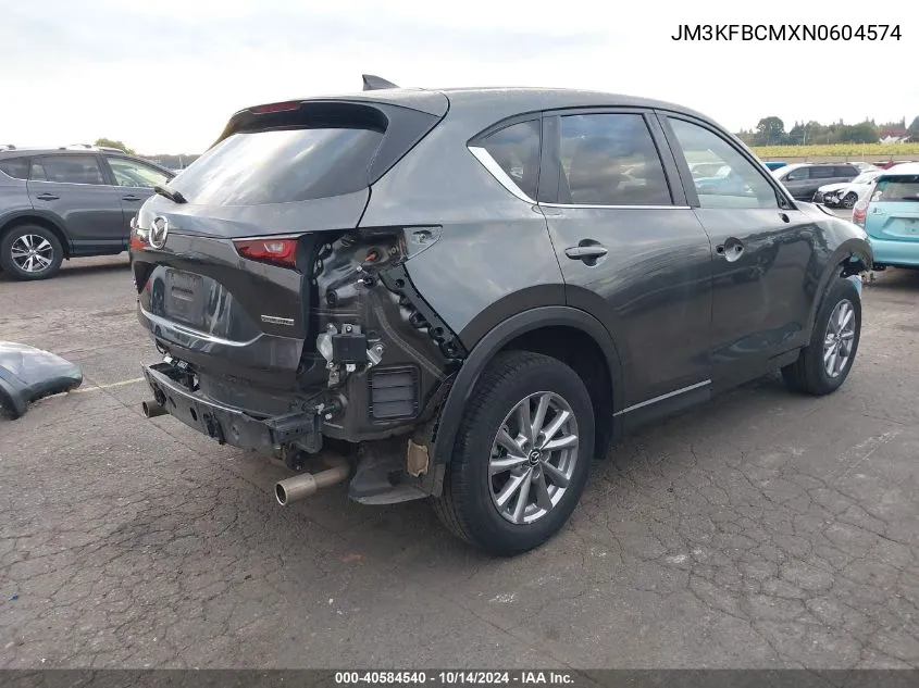 2022 Mazda Cx-5 2.5 S Preferred VIN: JM3KFBCMXN0604574 Lot: 40584540