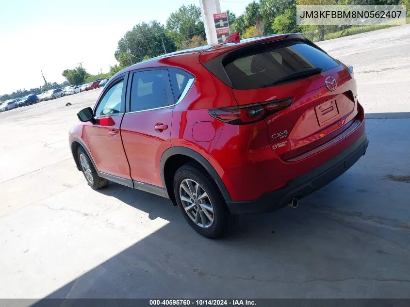 2022 Mazda Cx-5 2.5 S Select VIN: JM3KFBBM8N0562407 Lot: 40595760