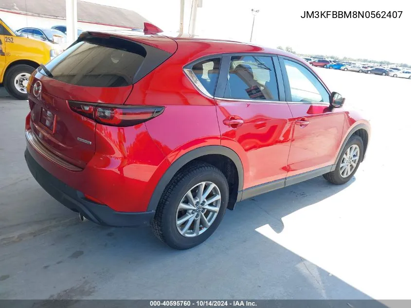 2022 Mazda Cx-5 2.5 S Select VIN: JM3KFBBM8N0562407 Lot: 40595760