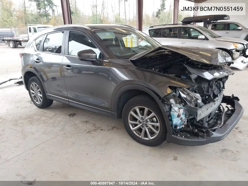 2022 Mazda Cx-5 2.5 S Preferred VIN: JM3KFBCM7N0551459 Lot: 40597947