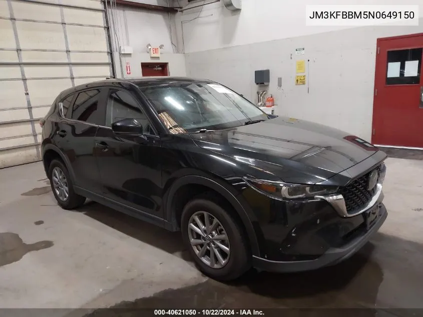 2022 Mazda Cx-5 2.5 S Select VIN: JM3KFBBM5N0649150 Lot: 40621050