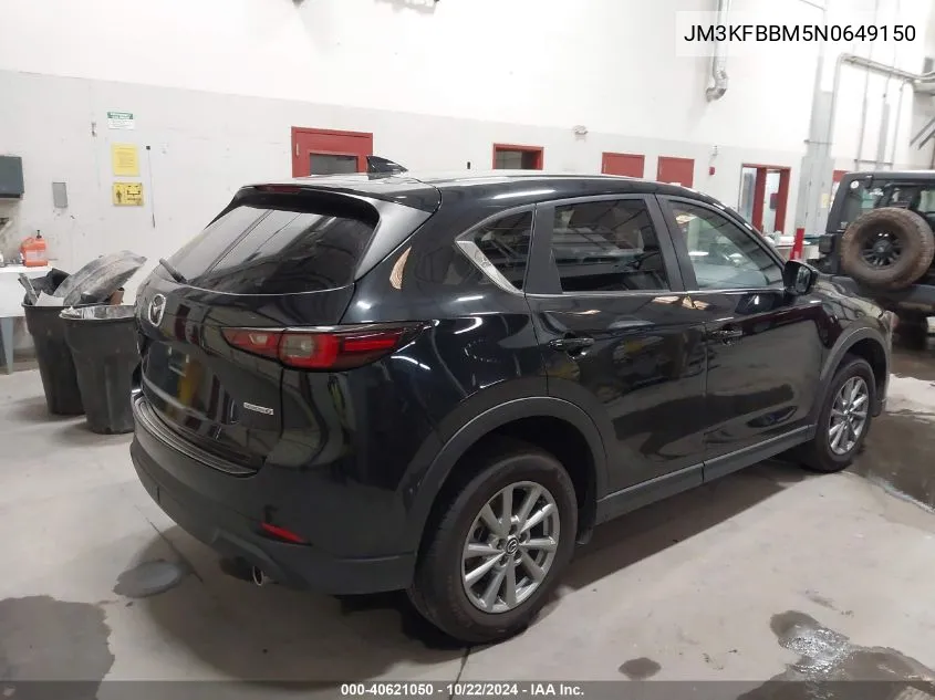 2022 Mazda Cx-5 2.5 S Select VIN: JM3KFBBM5N0649150 Lot: 40621050