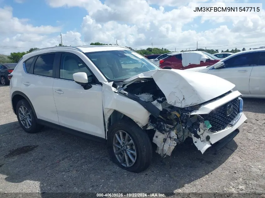 2022 Mazda Cx-5 2.5 S Preferred VIN: JM3KFBCM9N1547715 Lot: 40639025