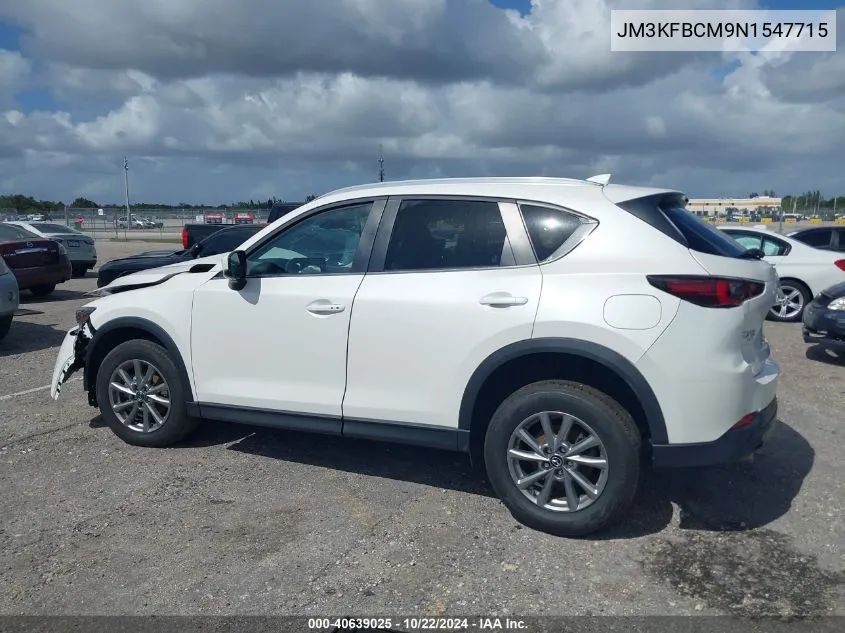 2022 Mazda Cx-5 2.5 S Preferred VIN: JM3KFBCM9N1547715 Lot: 40639025