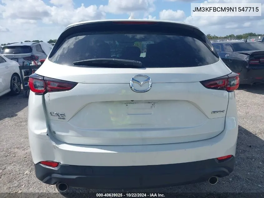 2022 Mazda Cx-5 2.5 S Preferred VIN: JM3KFBCM9N1547715 Lot: 40639025