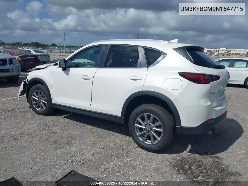 2022 Mazda Cx-5 2.5 S Preferred VIN: JM3KFBCM9N1547715 Lot: 40639025