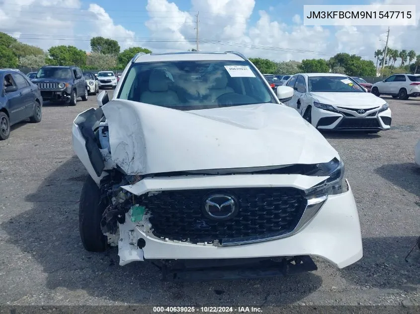 2022 Mazda Cx-5 2.5 S Preferred VIN: JM3KFBCM9N1547715 Lot: 40639025