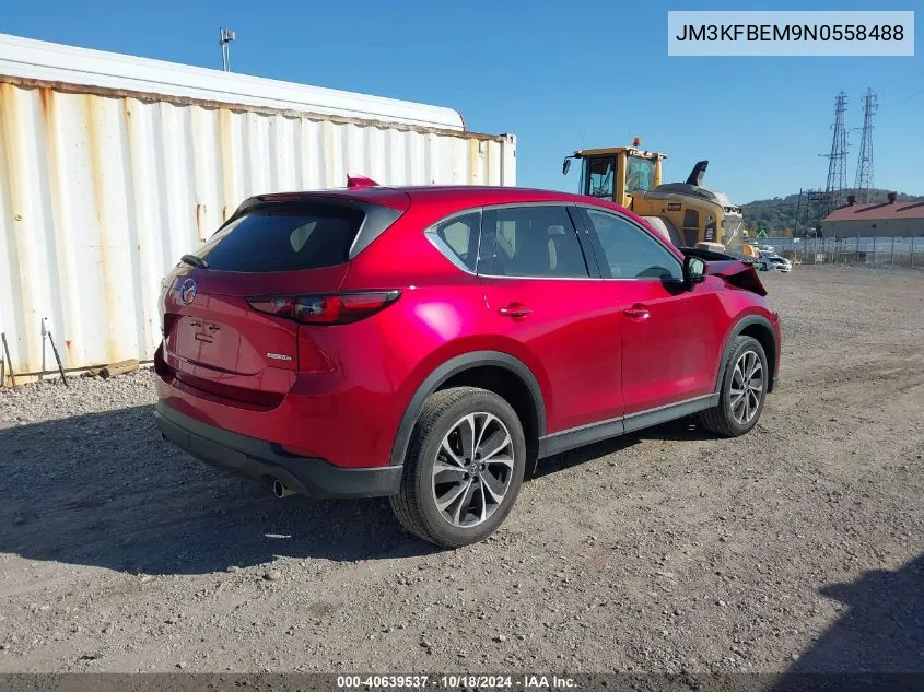 2022 Mazda Cx-5 2.5 S Premium Plus VIN: JM3KFBEM9N0558488 Lot: 40639537