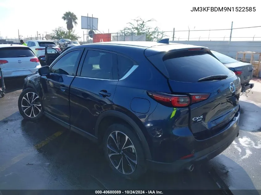 2022 Mazda Cx-5 2.5 S Premium VIN: JM3KFBDM9N1522585 Lot: 40680089