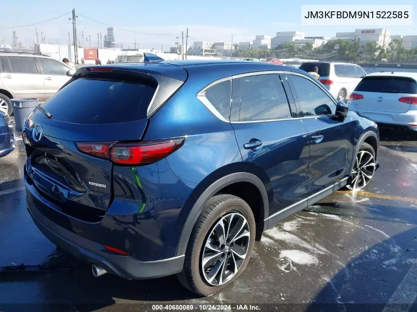 2022 Mazda Cx-5 2.5 S Premium VIN: JM3KFBDM9N1522585 Lot: 40680089