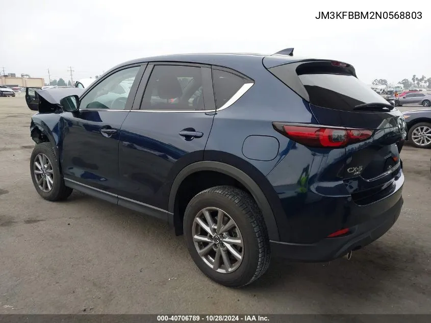 2022 Mazda Cx-5 2.5 S Select VIN: JM3KFBBM2N0568803 Lot: 40706789