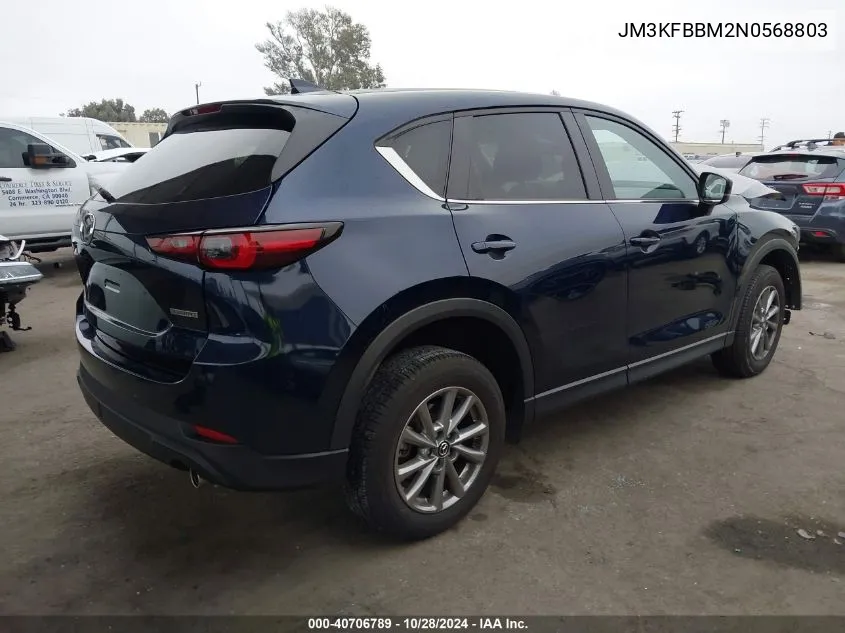 2022 Mazda Cx-5 2.5 S Select VIN: JM3KFBBM2N0568803 Lot: 40706789