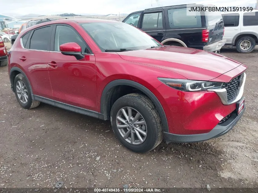 2022 Mazda Cx-5 2.5 S Select VIN: JM3KFBBM2N1591959 Lot: 40749435