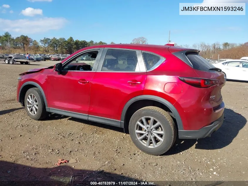 2022 Mazda Cx-5 2.5 S Preferred VIN: JM3KFBCMXN1593246 Lot: 40783979