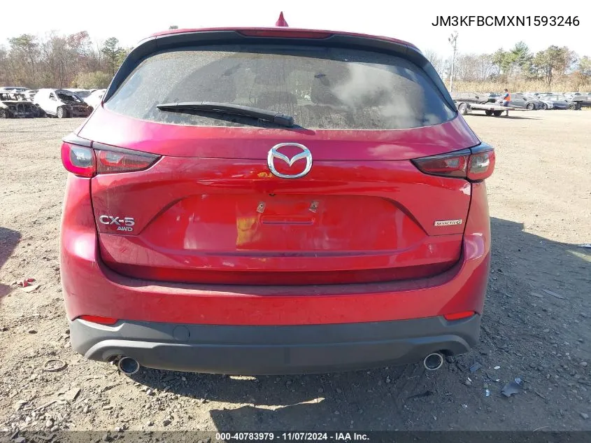 2022 Mazda Cx-5 2.5 S Preferred VIN: JM3KFBCMXN1593246 Lot: 40783979