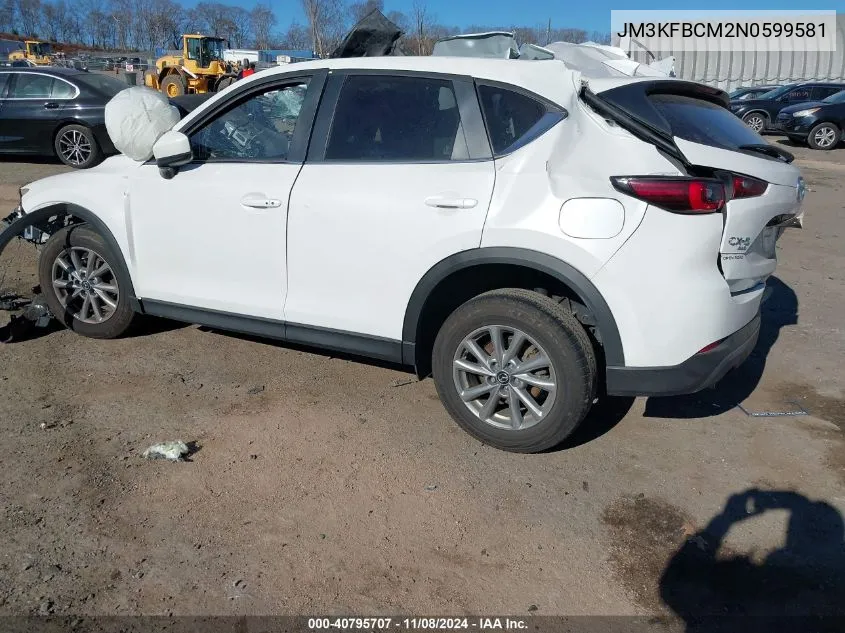 2022 Mazda Cx-5 2.5 S Preferred VIN: JM3KFBCM2N0599581 Lot: 40795707