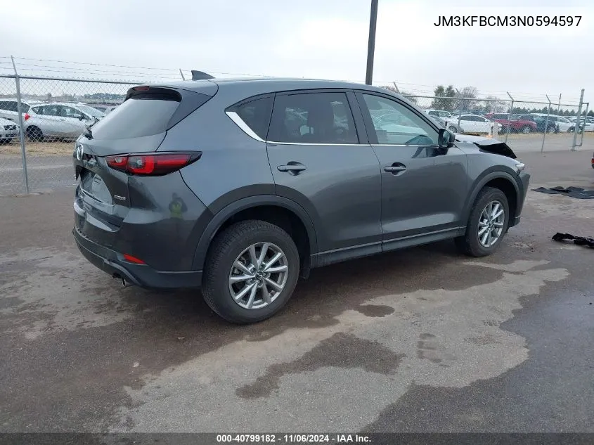 2022 Mazda Cx-5 2.5 S Preferred VIN: JM3KFBCM3N0594597 Lot: 40799182