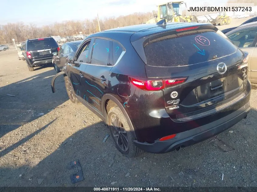 2022 Mazda Cx-5 2.5 S Premium VIN: JM3KFBDM1N1537243 Lot: 40871911