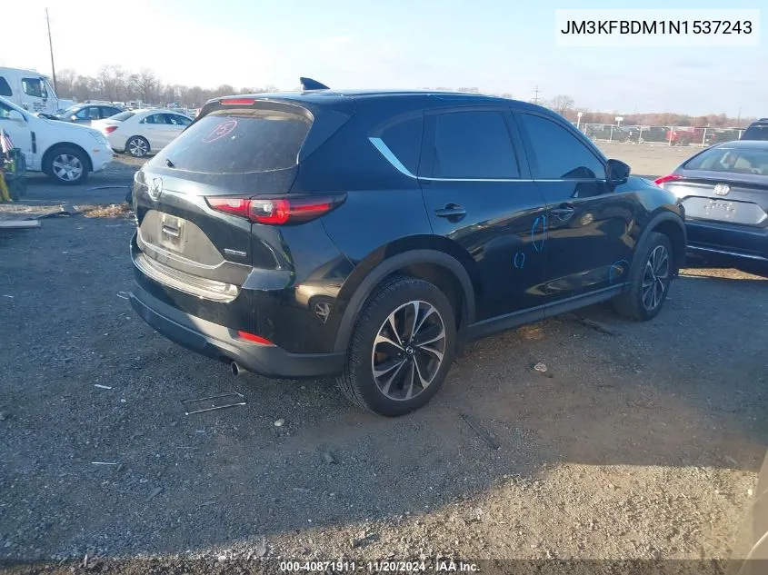 2022 Mazda Cx-5 2.5 S Premium VIN: JM3KFBDM1N1537243 Lot: 40871911