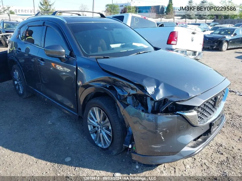 2023 Mazda Cx-5 Signature VIN: JM3KFBEY0P0229586 Lot: 12079418