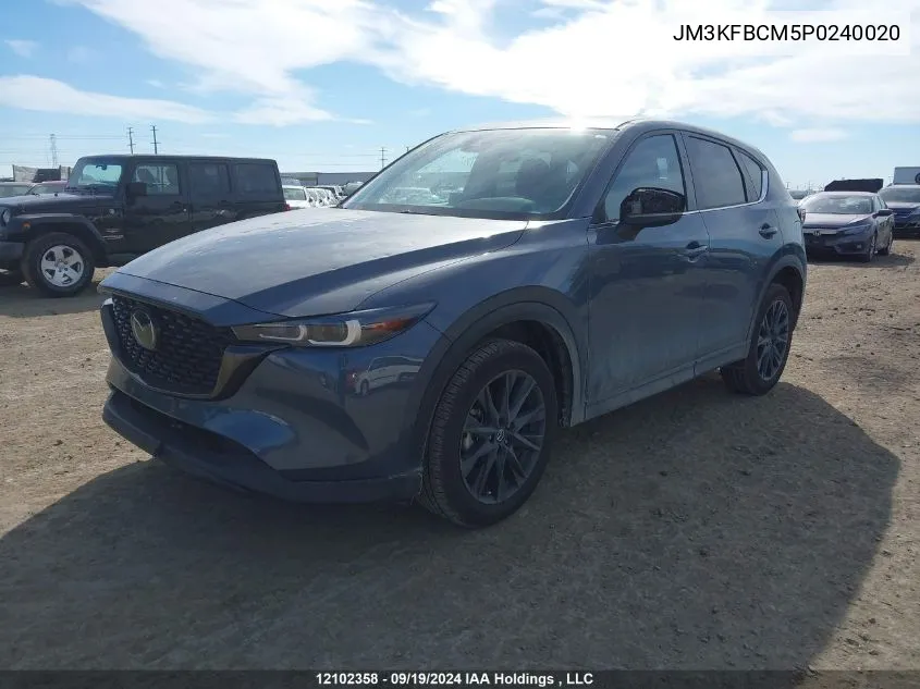 2023 Mazda Cx-5 VIN: JM3KFBCM5P0240020 Lot: 12102358