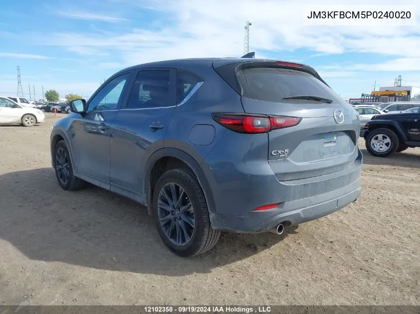 2023 Mazda Cx-5 VIN: JM3KFBCM5P0240020 Lot: 12102358