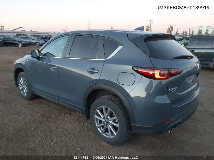 2023 Mazda Cx-5 Preferred VIN: JM3KFBCM8P0189919 Lot: 12114763