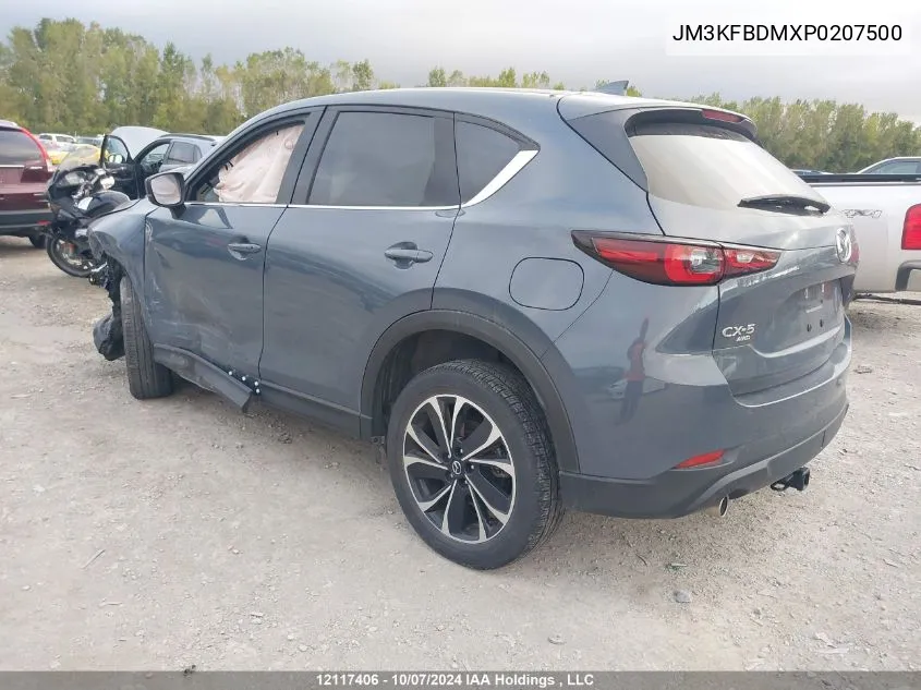 2023 Mazda Cx-5 VIN: JM3KFBDMXP0207500 Lot: 12117406