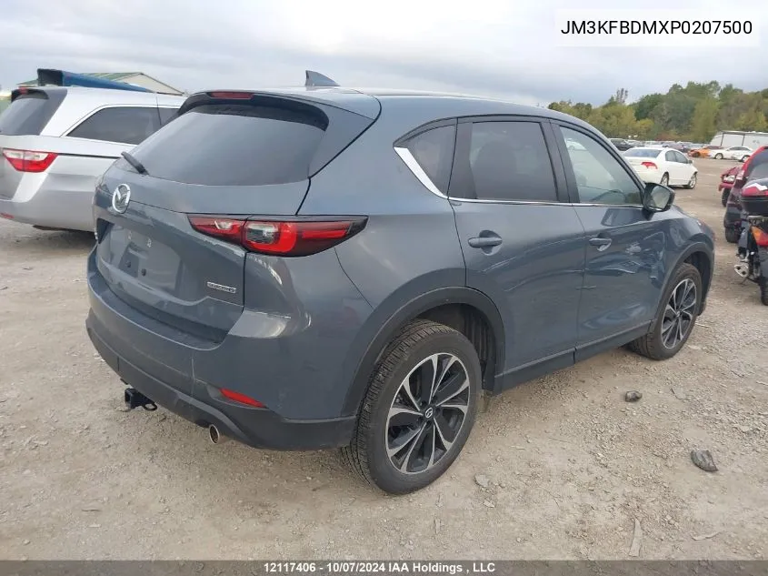 2023 Mazda Cx-5 VIN: JM3KFBDMXP0207500 Lot: 12117406