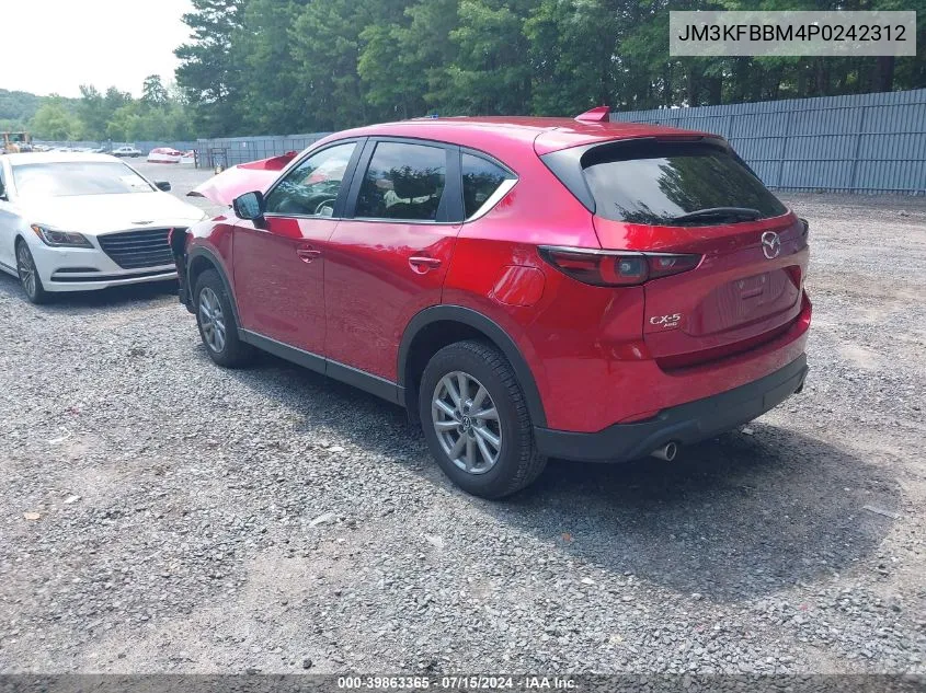 2023 Mazda Cx-5 2.5 S Select VIN: JM3KFBBM4P0242312 Lot: 39863365