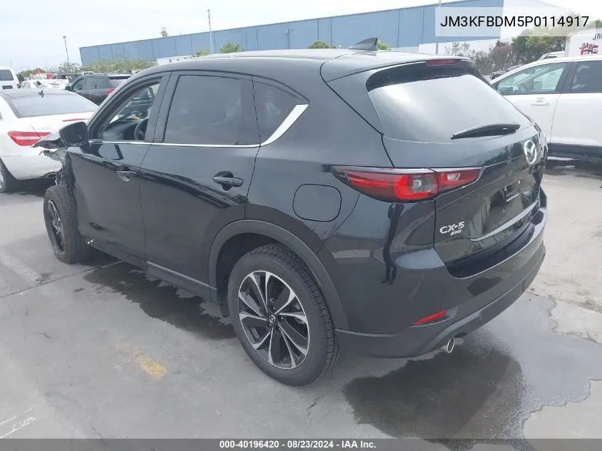 2023 Mazda Cx-5 2.5 S Premium VIN: JM3KFBDM5P0114917 Lot: 40196420