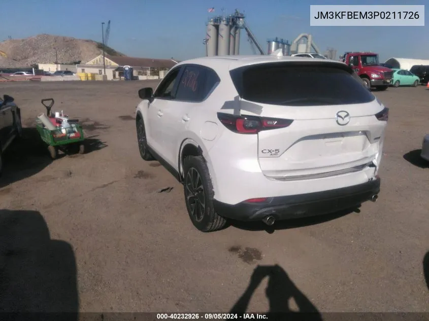 2023 Mazda Cx-5 2.5 S Premium Plus VIN: JM3KFBEM3P0211726 Lot: 40232926