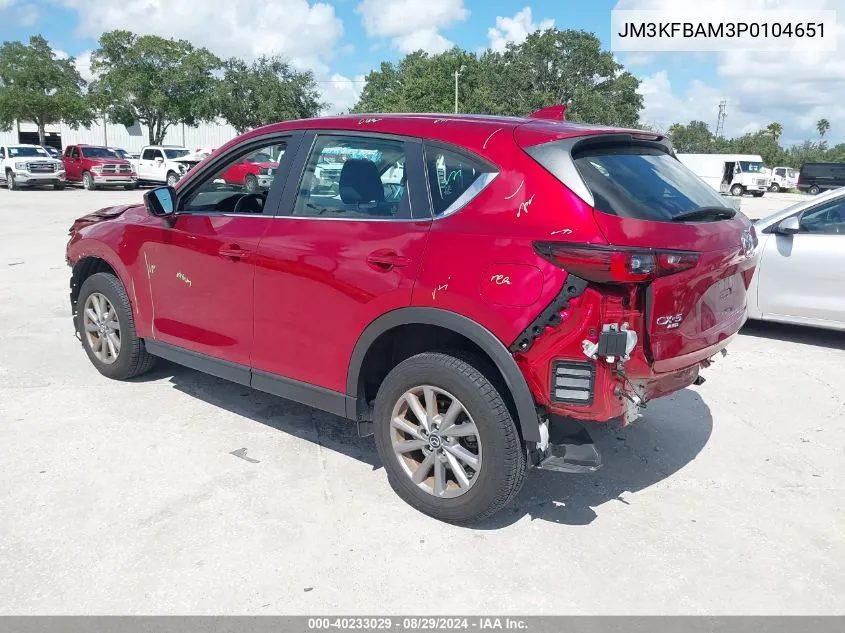 2023 Mazda Cx-5 2.5 S VIN: JM3KFBAM3P0104651 Lot: 40233029