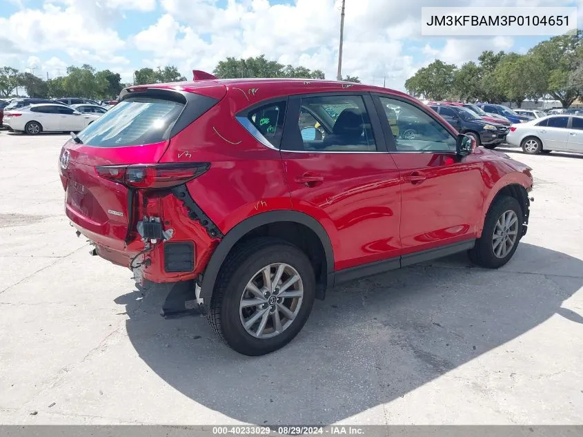 2023 Mazda Cx-5 2.5 S VIN: JM3KFBAM3P0104651 Lot: 40233029