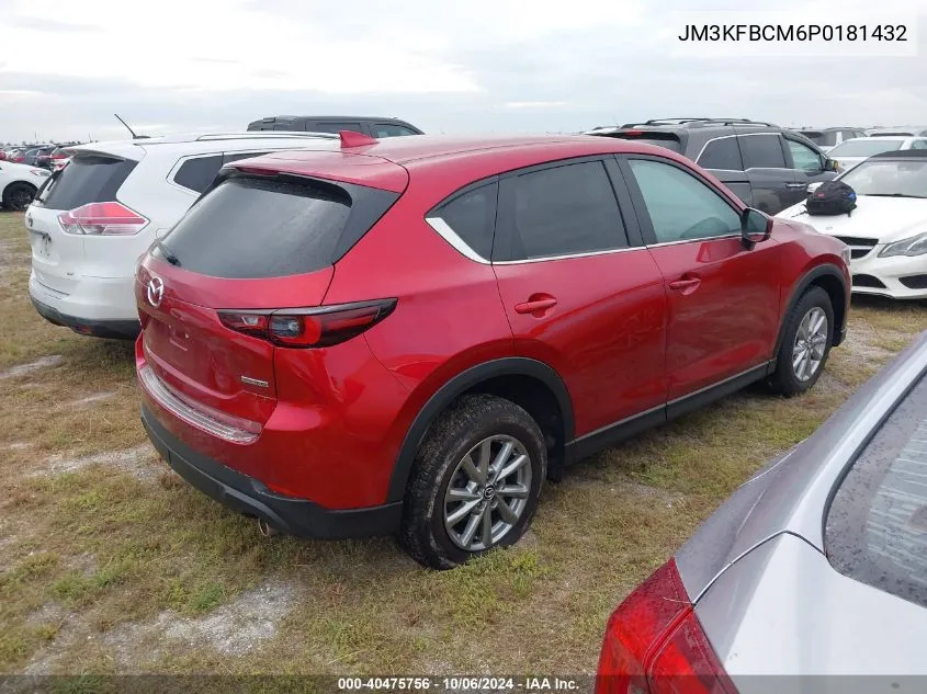 2023 Mazda Cx-5 Preferred VIN: JM3KFBCM6P0181432 Lot: 40475756