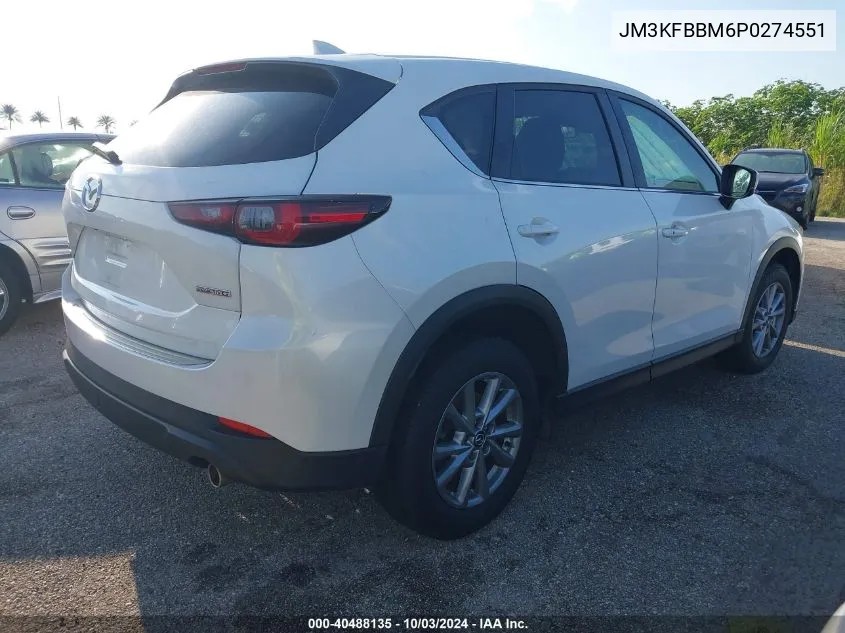 2023 Mazda Cx-5 2.5 S Select VIN: JM3KFBBM6P0274551 Lot: 40488135