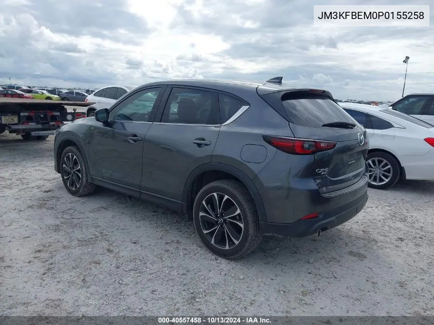 2023 Mazda Cx-5 2.5 S Premium Plus VIN: JM3KFBEM0P0155258 Lot: 40557458