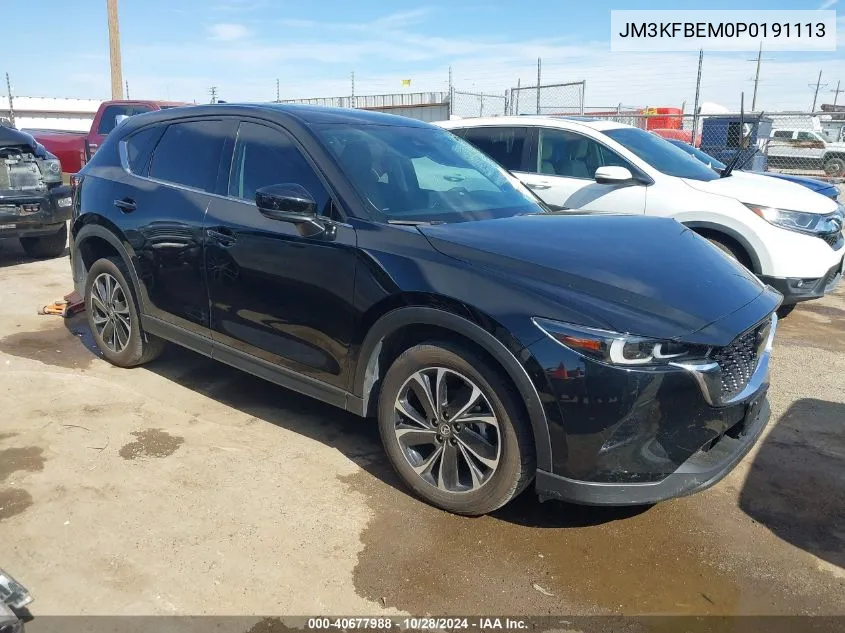 2023 Mazda Cx-5 2.5 S Premium Plus VIN: JM3KFBEM0P0191113 Lot: 40677988