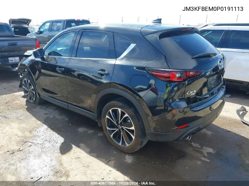 2023 Mazda Cx-5 2.5 S Premium Plus VIN: JM3KFBEM0P0191113 Lot: 40677988